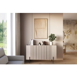 Komoda Malmi 150 cm - kaszmir / czarne nóżki